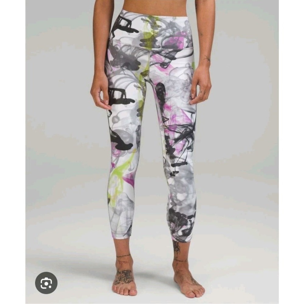 Lululemon Pants Women's 0 Align Unicorn Throwback White High Rise Cropped Leggin